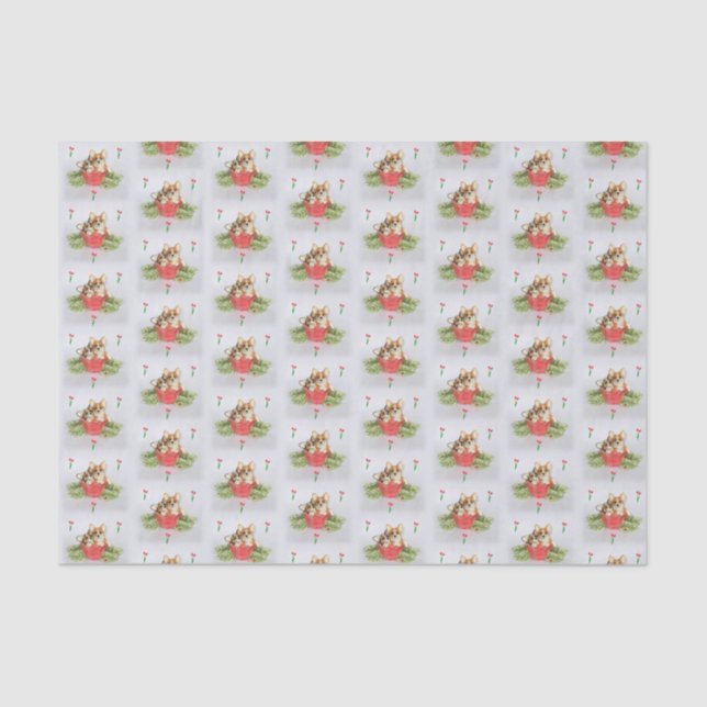 "Regardez qui a fleuri !" Papier de soie de soie (Recto)