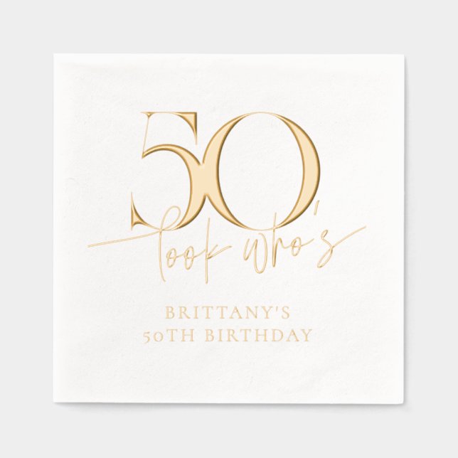 Regardez qui est 50 drôle Simple 50ème anniversair (Recto)
