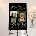 Regardez qui est 75 Black & Gold 2 Photo fête d'an