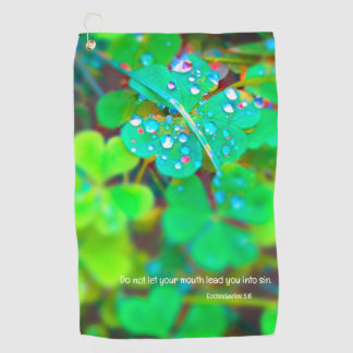 Regardez votre serviette de golf Mouth