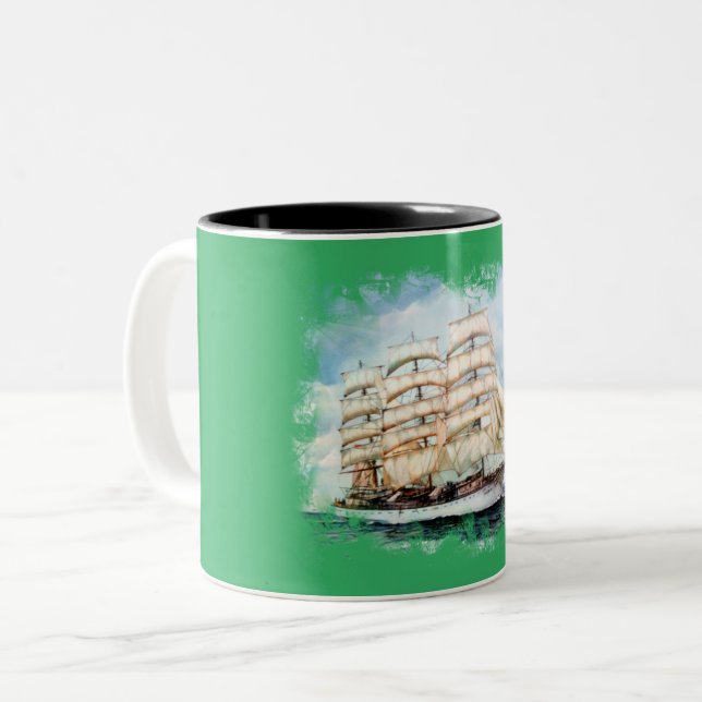 Regata Cutty Sark Two-Tone Coffee Mug (Front Left)