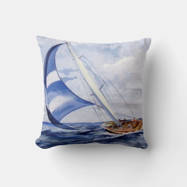 Regata/Regatta Throw Pillow (Front)