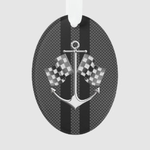 Régate nautique dans le style noir de fibre de