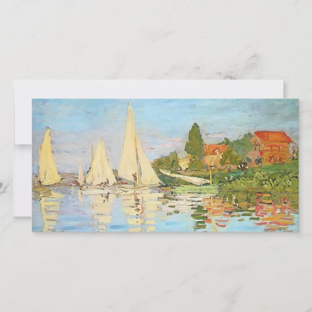 Regatta at Argenteuil by Claude Monet (Front)