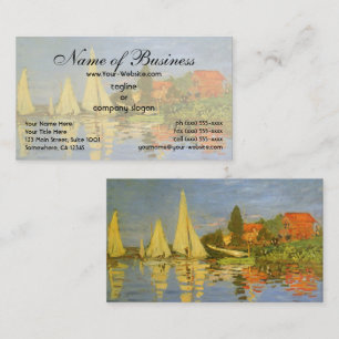Regatta at Argenteuil by Claude Monet Business Card