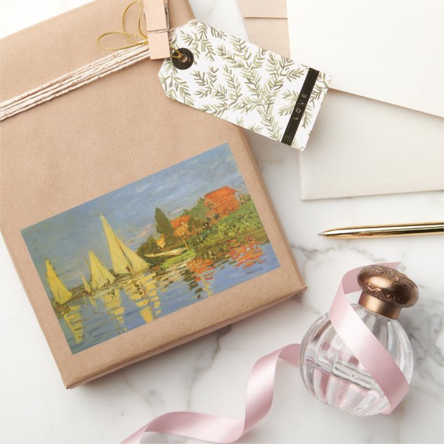 Regatta at Argenteuil by Claude Monet Sticker (Gifting)