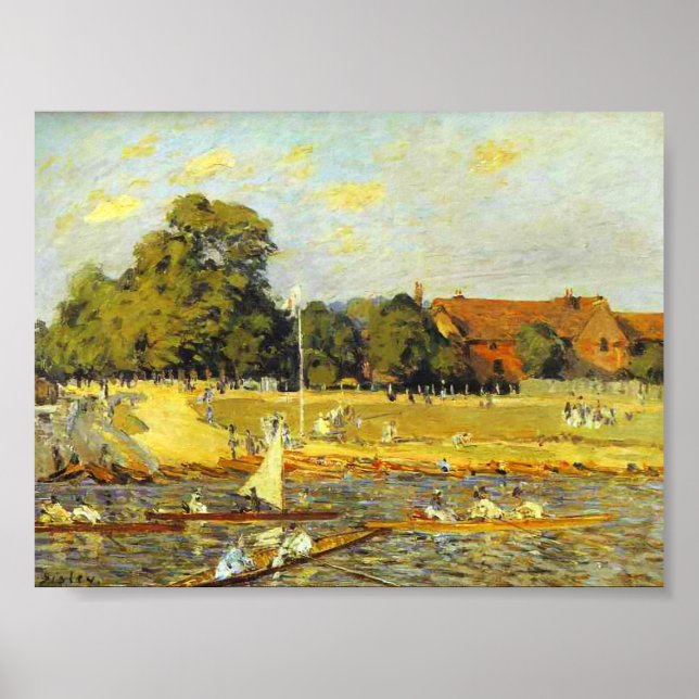 Regatta at Hampton Court Alfred Sisley Poster (Devant)