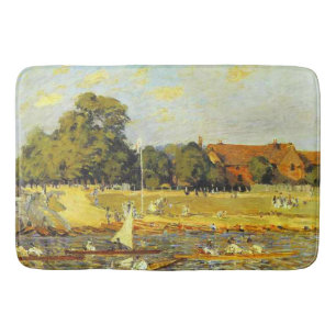 Regatta at Hampton Court Alfred Sisley Poster Bath Mat