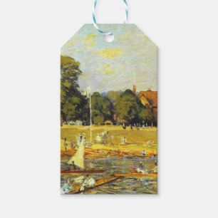 Regatta at Hampton Court Alfred Sisley Poster Gift Tags