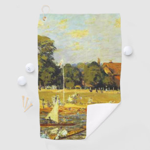 Regatta at Hampton Court Alfred Sisley Poster Golf Towel