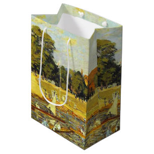Regatta at Hampton Court Alfred Sisley Poster Medium Gift Bag