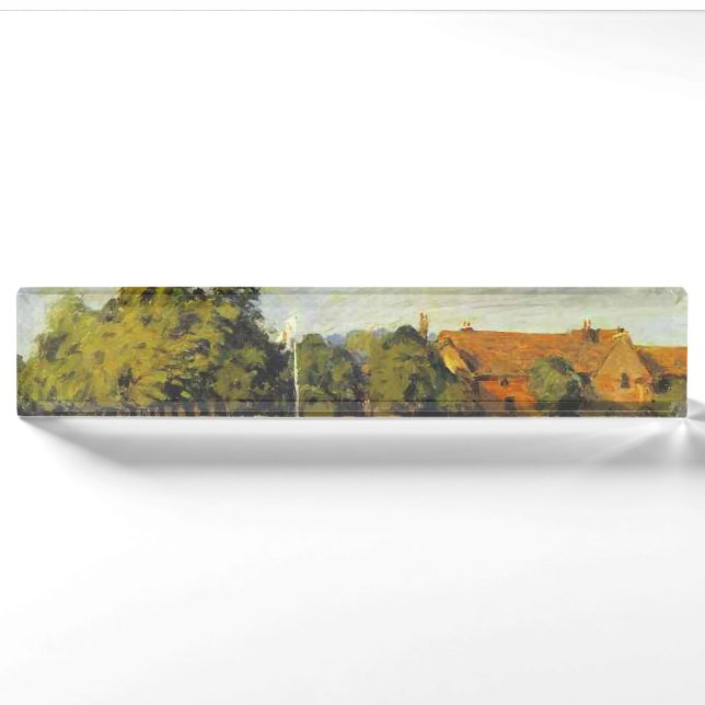 Regatta at Hampton Court Alfred Sisley Poster Nameplate (Front)
