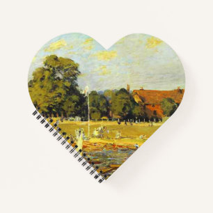 Regatta at Hampton Court Alfred Sisley Poster Notebook