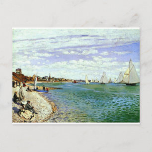 Regatta at Sainte-Adresse by Claude Monet Postcard
