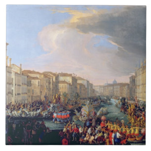Regatta Held in Honour of Frederick VI of Denmark Tile