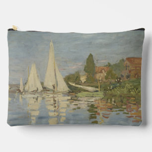 Regattas at Argenteuil, OIl Painting, Claude Monet Accessory Pouch
