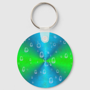 Regenbogen in Elefant Skin Lederoptik Keychain
