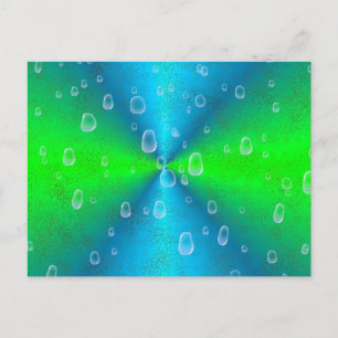 Regenbogen in Elefant Skin Lederoptik Postcard