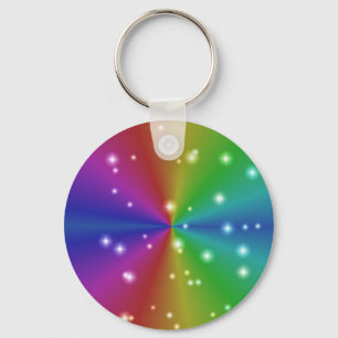 regenbogen mit sternchen keychain