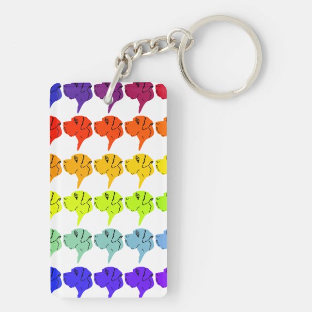 Regenbogendoggen Keychain (Back)