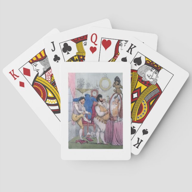 Regency a la Mode, 1812 (coloured etching) Playing Cards (Back)