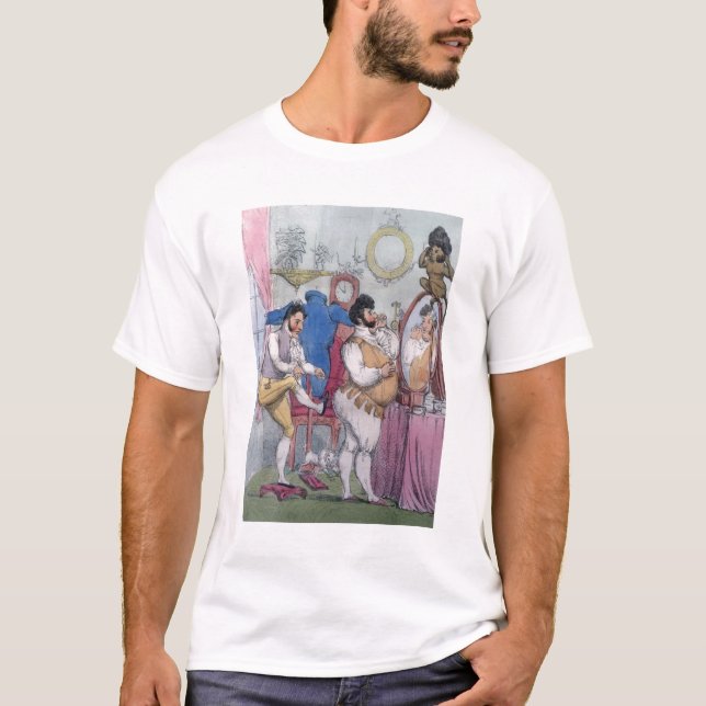 Regency a la Mode, 1812 (coloured etching) T-Shirt (Front)