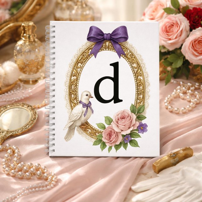 Regency Art Letter D Luxury Monogram Journal (Creator Uploaded)