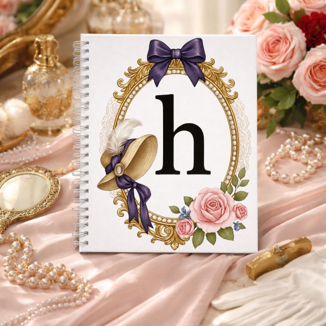 Regency Art Letter H Luxury Monogram Journal (Creator Uploaded)