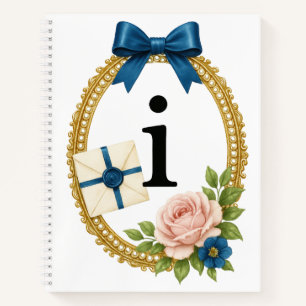 Regency Art Letter I Luxury Monogram Journal