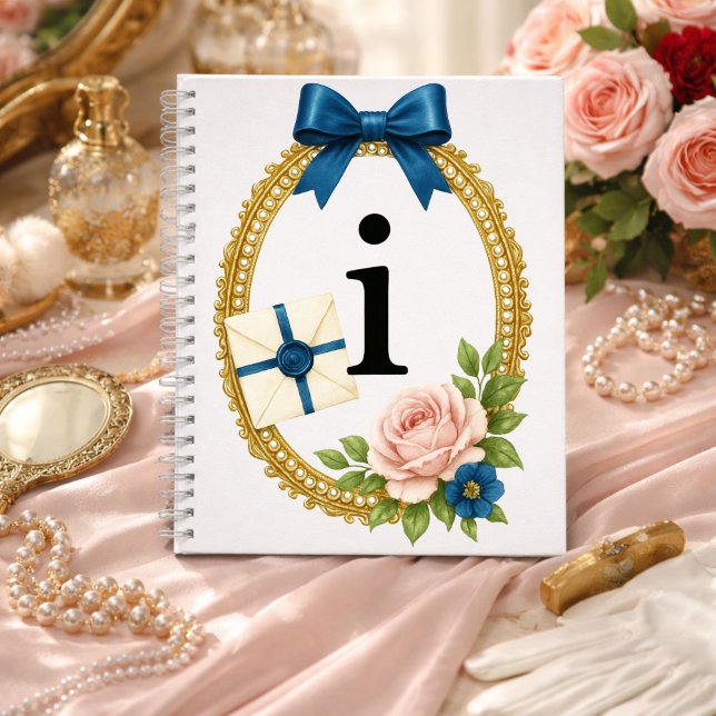 Regency Art Letter I Luxury Monogram Journal (Creator Uploaded)