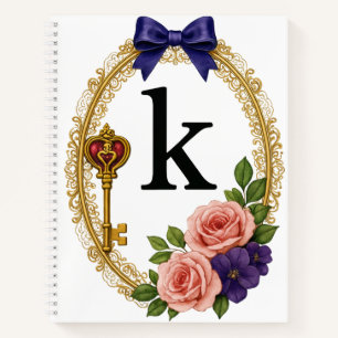 Regency Art Letter K Luxury Monogram Journal