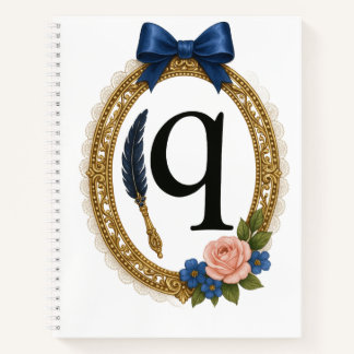 Regency Art Letter Q Luxury Monogram Journal