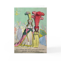 Regency Ball Funny Blank - Carte de voeux