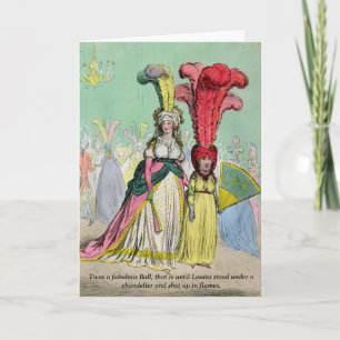 Regency Ball Funny Blank - Carte de voeux