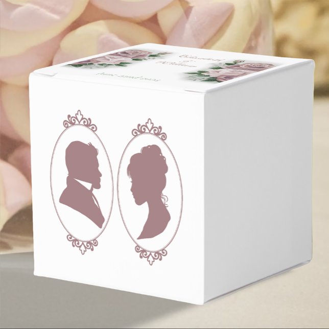 Regency Bridgerton Pink Roses Cameo Favor Box (Creator Uploaded)