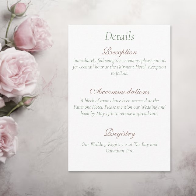 Regency Bridgerton Pink Roses Cameos Enclosure Card (Creator Uploaded)