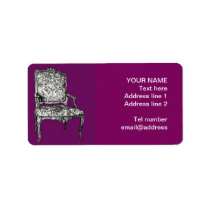 Regency chair in purple label