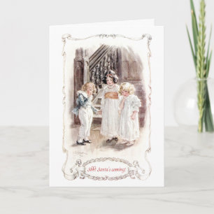 Regency Enfants Santa Claus Carte de Noël