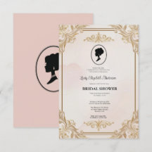 regency era Florals Bridgerton Bridal Shower Invit