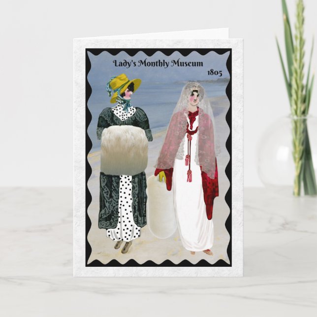 Regency Fashion 1805 greeting card (Front)