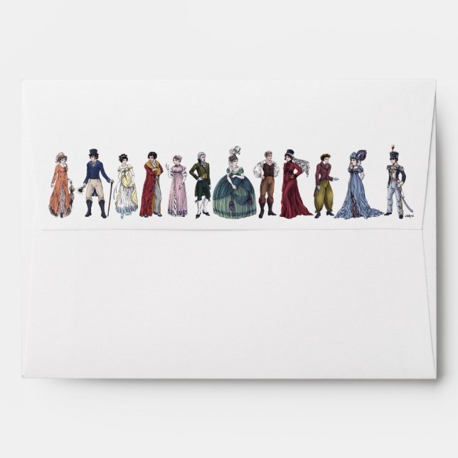 Regency Fashion Envelope (Large) for Greeting Card (Back (Top Flap))