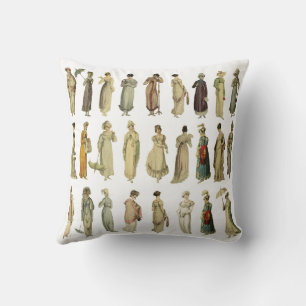 Regency Fashion Inspired Pillow 16"