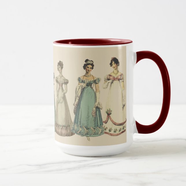 Regency Fashion Mug for Jane Austen Fans (Droite)