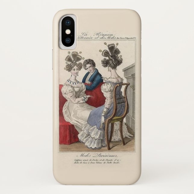 Regency Fashion Plate Case-Mate iPhone Case (Back)