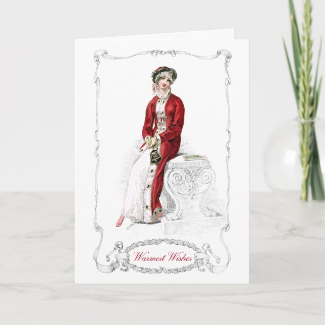 Regency Fashion Plate Christmas Holiday Card (Front)
