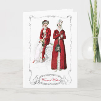 Regency Fashion Plate Christmas Holiday Card