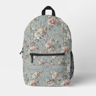 Regency Inspired Personalized Printed Backpack
