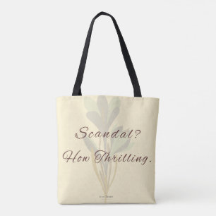 Regency Inspired Witty Minimalist Tote Bag