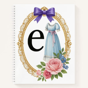 Regency Letter E Art Luxury Monogram Journal