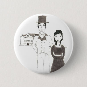 Regency Man and Wife (Time Won't Let Me Go) 2 Inch Round Button